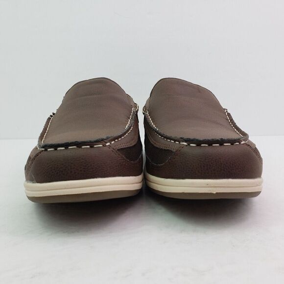Deer Stags Mens Size 9 Dark Brown Bowen Memory Foam Slip On Boat Loafer Shoes main image 15